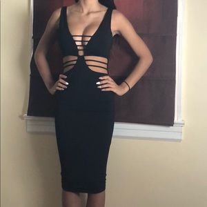 Dance and marvel straps cutout dress